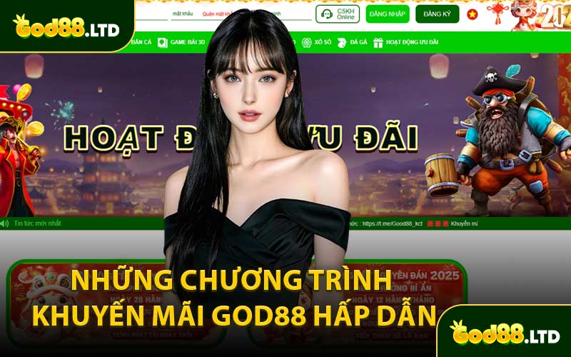 Những Chương Trình Khuyến Mãi GOD88 Hấp Dẫn